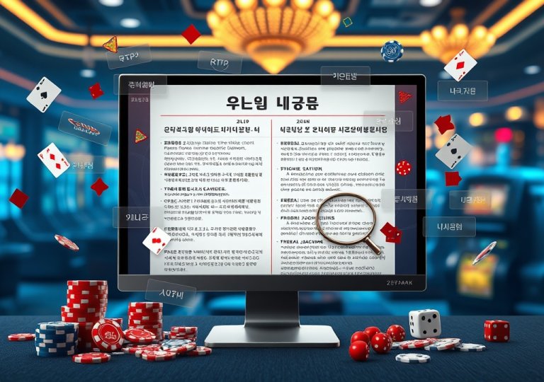 온라인 카지노 용어