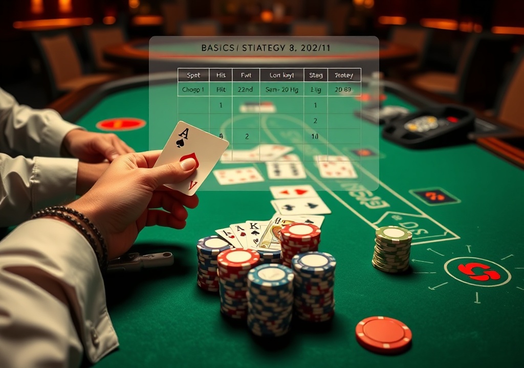 초보자용 블랙잭 룰과 기본 전략